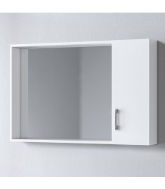 Καθρέφτης Ibiza White 100 3MIB100GL0 με ντουλάπι 100x15x65cm