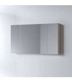 Καθρέφτης OMEGA BEIGE OAK 120 3MOM120BO0W με ντουλάπια 117x14x65cm