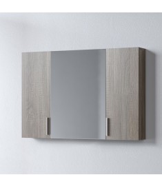 Καθρέφτης SIENA SONOMA DARK 100 3MSI100SD0W με ντουλάπια 96x14x65cm