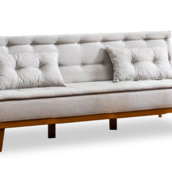 Καναπές 3θέσιος κρεβάτι PWF-0179 με ύφασμα κρεμ 180x80x78εκ 071-000458 - Image 1