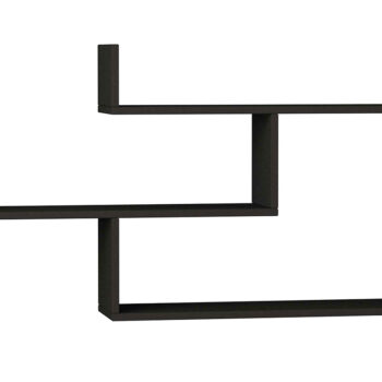 Ραφιέρα τοίχου Tiber pakoworld χρώμα ανθρακί 120x22x67εκ 119-000892 - Image 1