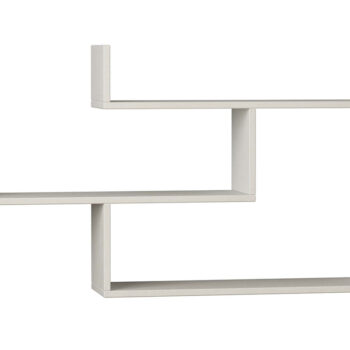 Ραφιέρα τοίχου Tiber pakoworld χρώμα λευκό 120x22x67εκ 119-000896 - Image 1