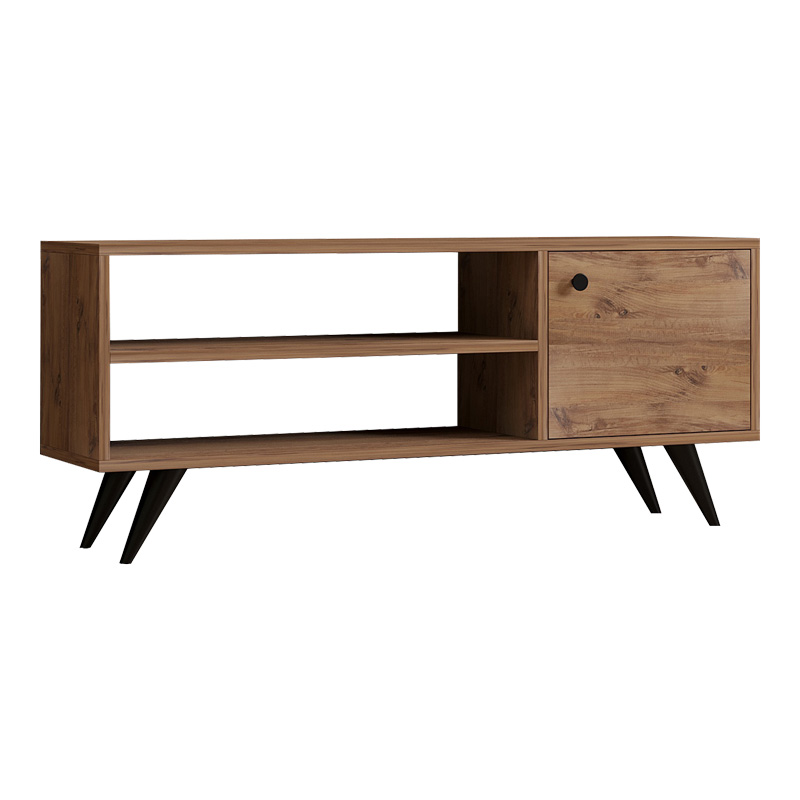 Έπιπλο τηλεόρασης Wison pakoworld σε sonoma απόχρωση 120x29x50εκ 120-000541