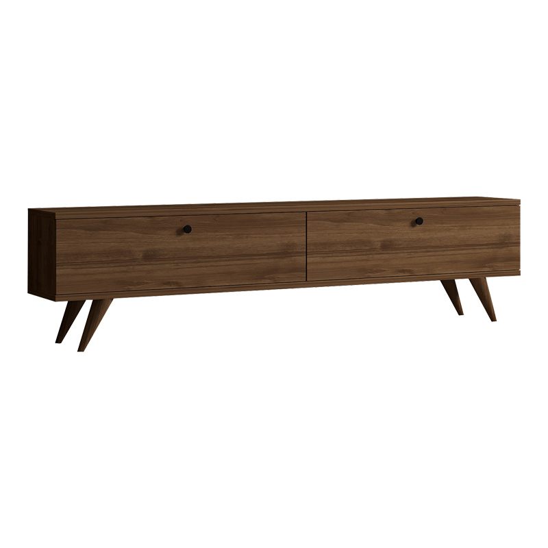 Έπιπλο τηλεόρασης Jate pakoworld σε καρυδί απόχρωση 160x25x40εκ 120-000549