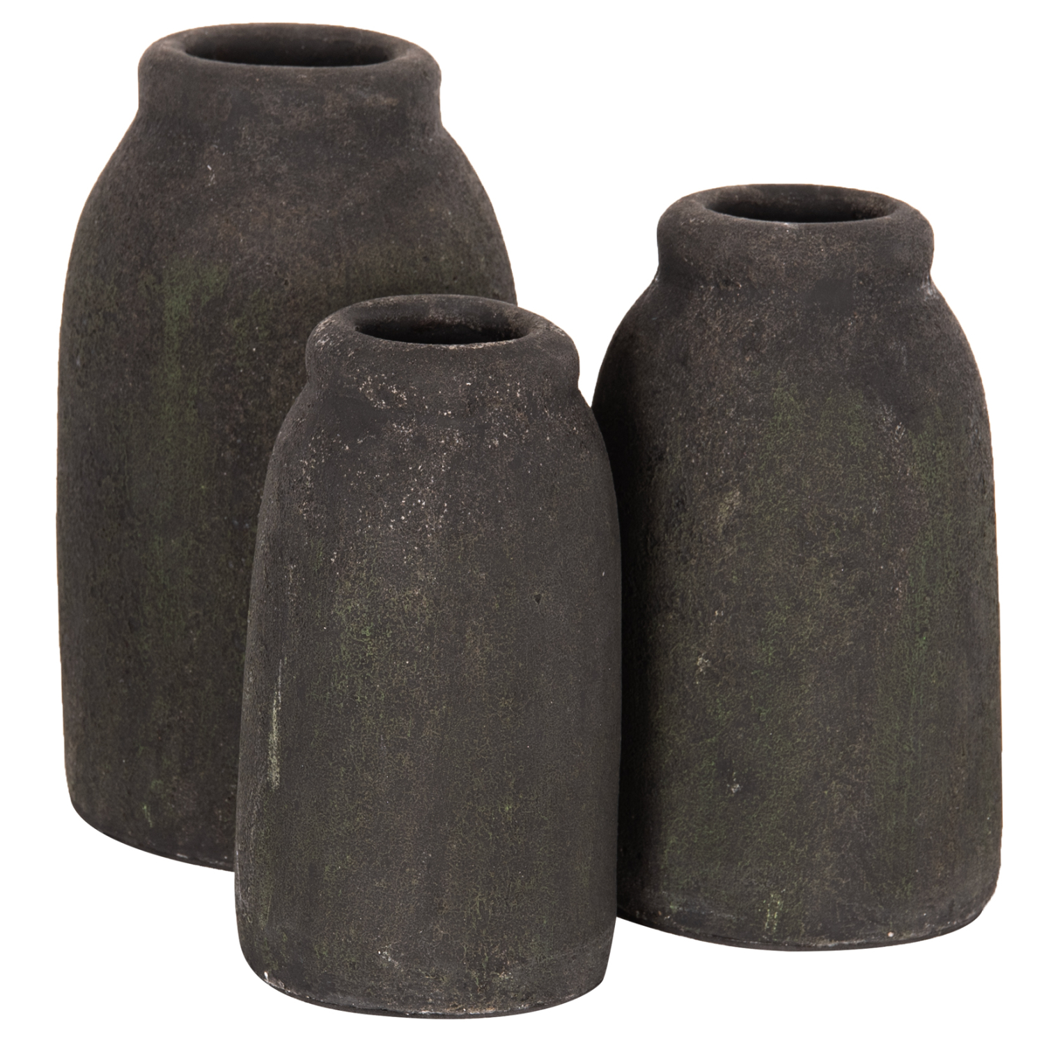 ΔΙΑΚΟΣΜΗΤΙΚA ΒΑΖA ΑΠΟ TERRACOTTA ΑΝΘΡΑΚΙ FB97711.11 0534993