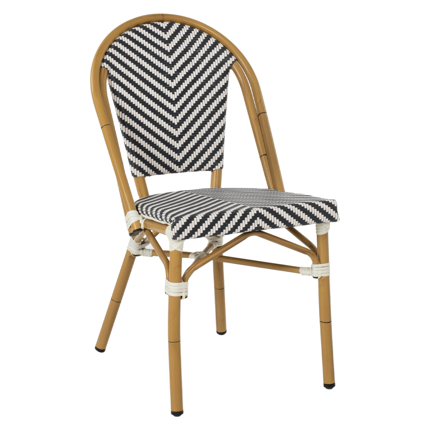 ΚΑΡΕΚΛΑ BAMBOO LOOK ΜΑΥΡΟ-ΛΕΥΚΟ FB95860.01 46x56x88Y εκ. 0615104