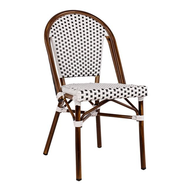 ΚΑΡΕΚΛΑ ΑΛΟΥΜΙΝΙΟΥ BAMBOO ΜΕ ΛΕΥΚΟ ΜΑΥΡΟ FB95566.01 45x54x90Υεκ. 0614840