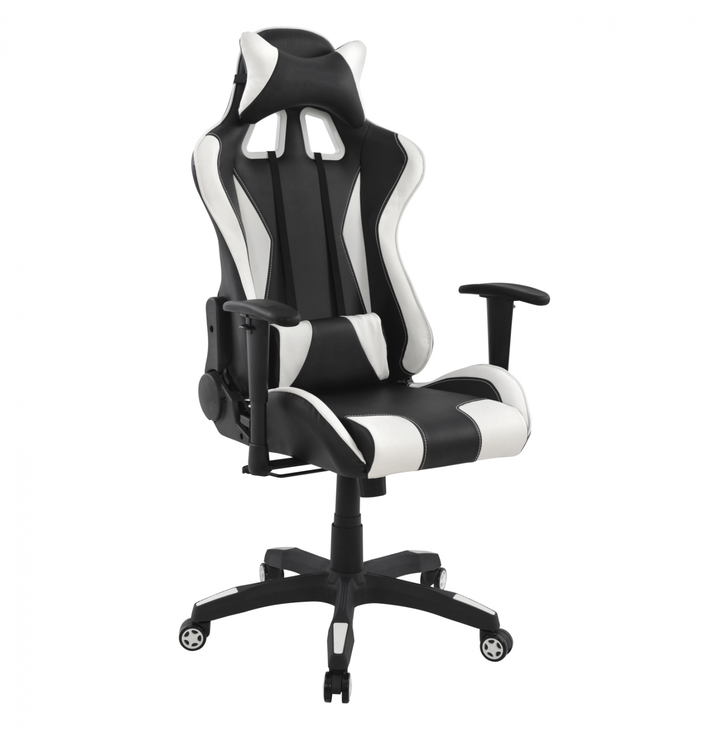 ΚΑΡΕΚΛΑ ΓΡΑΦΕΙΟΥ GAMING FB91062.04 ΜΑΥΡΟ ΛΕΥΚΟ PU 67x68x136 εκ. 0520519