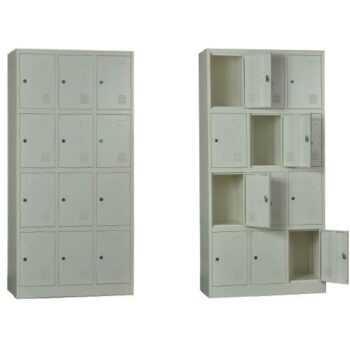 LOCKER 12 Θέσεων Μέταλλο Βαφή  Άσπρο - Image 1