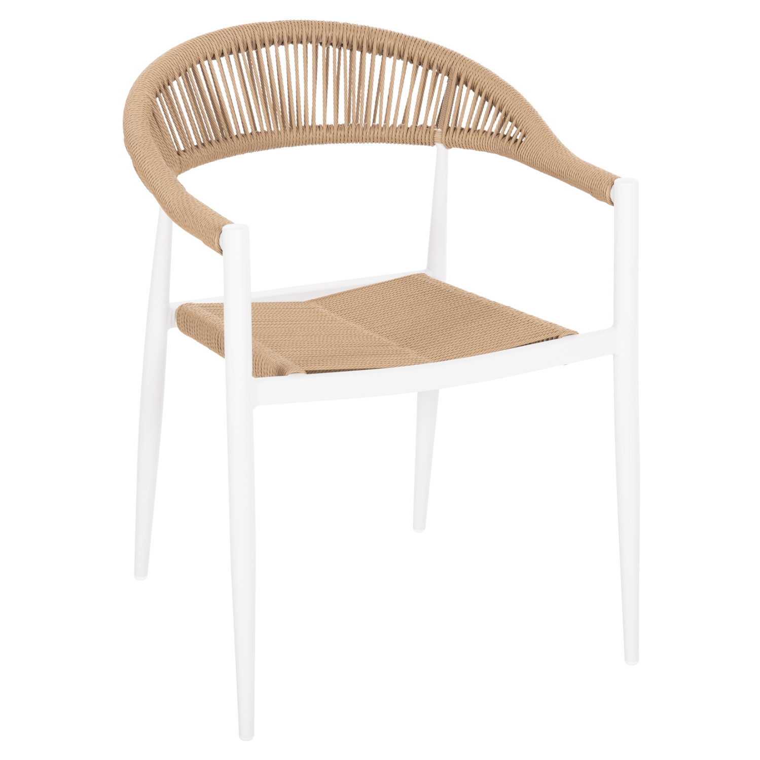 ΠΟΛΥΘΡΟΝΑ ΑΛΟΥΜΙΝΙΟΥ ΛΕΥΚΗ PΕ RATTAN ΜΠΕΖ FB95854.01 56x55,5x78Υεκ. 0615077