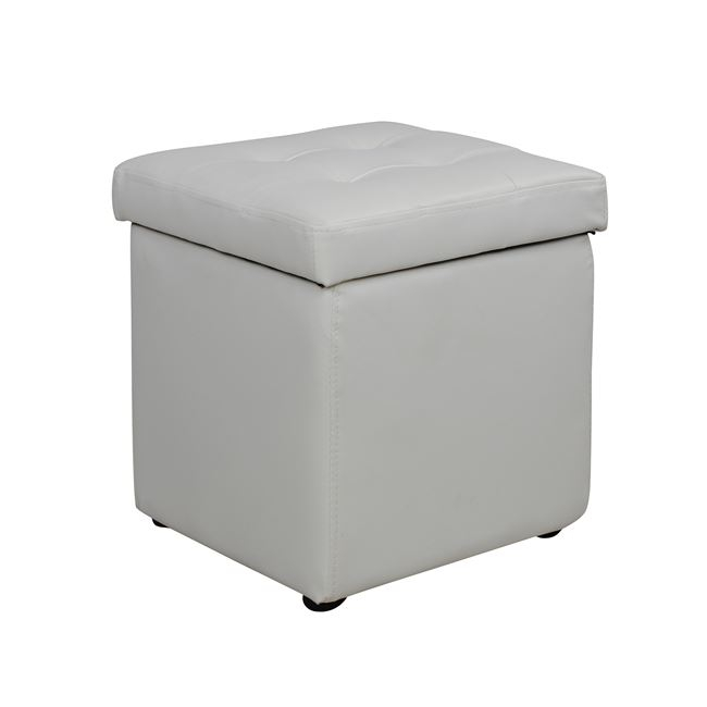 ΣΚΑΜΠΟ ΜΕ ΑΠΟΘΗΚΕΥΤΙΚΟ ΧΩΡΟ PU ΛΕΥΚΟ FB9224.02 36,5x36,5x36Υεκ.