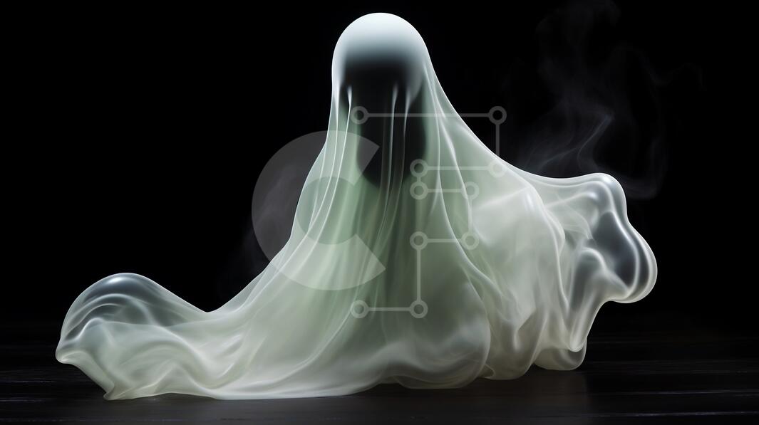 Intra Συλλεκτικό Ξύλινο Παζλ Plywood  4mm - Φιγούρα σαν φάντασμα που επιπλέει στον αέρα και εκπέμπει λευκό καπνό Σε Ξύλινο Κουτί - Διαστάσεις Puzzle: 10x10 cm – 25 κομμάτια