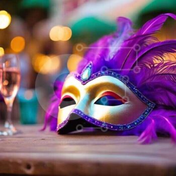 Intra Συλλεκτικό Ξύλινο Παζλ Plywood  4mm - Ζωντανή μάσκα μεταμφίεσης με αστραφτερά γυαλιά Σε Ξύλινο Κουτί - Διαστάσεις Puzzle: 10x10 cm – 25 κομμάτια - Image 1