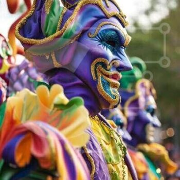 Intra Συλλεκτικό Ξύλινο Παζλ Plywood  4mm - Ζωντανοί ερμηνευτές παρέλασης με πολύχρωμα κοστούμια Σε Ξύλινο Κουτί - Διαστάσεις Puzzle: 10x10 cm – 25 κομμάτια - Image 1