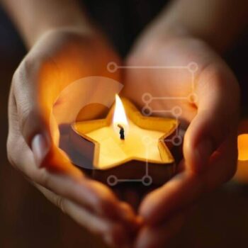 Intra Συλλεκτικό Ξύλινο Παζλ Plywood  4mm - Κερί σε σχήμα αστεριού για τελετουργία ή τελετή Σε Ξύλινο Κουτί - Διαστάσεις Puzzle: 10x10 cm – 25 κομμάτια - Image 1