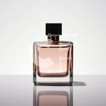 Intra Συλλεκτικό Ξύλινο Παζλ Plywood  4mm - Μπουκάλι αρώματος σε γυάλινο τραπέζι Σε Ξύλινο Κουτί - Διαστάσεις Puzzle: 10x10 cm – 25 κομμάτια - Image 1