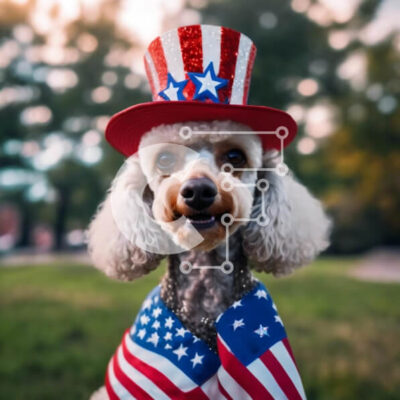 Intra Συλλεκτικό Ξύλινο Παζλ Plywood 4mm - Πατριωτικό κανίς που γιορτάζει την 4η Ιουλίου Σε Ξύλινο Κουτί - Διαστάσεις: 10x10 cm – 25 κομμάτια - Image 1