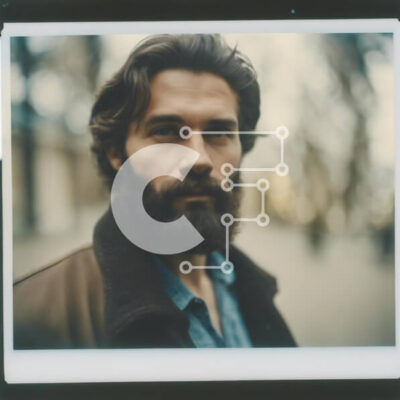 Intra Συλλεκτικό Ξύλινο Παζλ Plywood  4mm - Γενειοφόρος άνδρας στο δρόμο με καφέ σακάκι Σε Ξύλινο Κουτί - Διαστάσεις Puzzle: 10x10 cm – 25 κομμάτια - Image 1