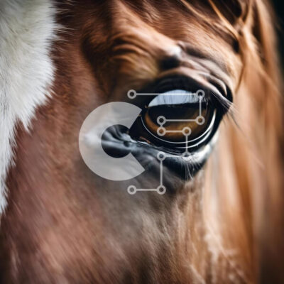 Intra Συλλεκτικό Ξύλινο Παζλ Plywood  4mm - Κινηματογράφηση σε πρώτο πλάνο ματιών καφέ αλόγου Σε Ξύλινο Κουτί - Διαστάσεις: 10x10 cm – 25 κομμάτια - Image 1