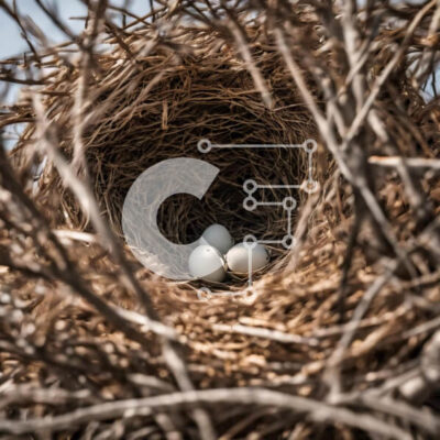 Intra Συλλεκτικό Ξύλινο Παζλ Plywood  4mm - Φωλιά πουλιού με τρία λευκά αυγά Σε Ξύλινο Κουτί - Διαστάσεις: 10x10 cm – 25 κομμάτια - Image 1