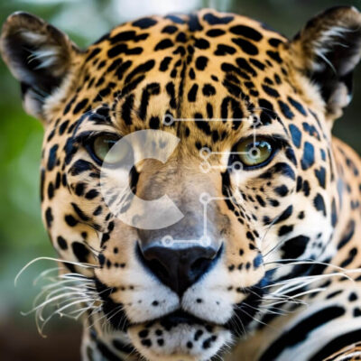 Intra Συλλεκτικό Ξύλινο Παζλ Plywood  4mm - Κοντινό πλάνο της Jaguar που ξεκουράζεται με κλειστά μάτια Σε Ξύλινο Κουτί - Διαστάσεις: 10x10 cm – 25 κομμάτια - Image 1