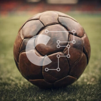 Intra Συλλεκτικό Ξύλινο Παζλ Plywood  4mm - Μπάλα ποδοσφαίρου στο γρασίδι μπροστά από το άδειο στάδιο Σε Ξύλινο Κουτί - Διαστάσεις Puzzle: 10x10 cm – 25 κομμάτια - Image 1