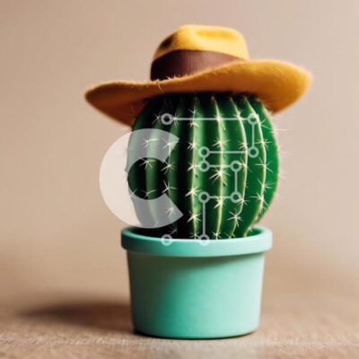 Intra Συλλεκτικό Ξύλινο Παζλ Plywood  4mm - Μικρό φυτό κάκτων σε κίτρινη γλάστρα σε ξύλινο τραπέζι Σε Ξύλινο Κουτί - Διαστάσεις: 10x10 cm – 25 κομμάτια - Image 1