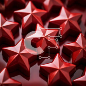 Intra Συλλεκτικό Ξύλινο Παζλ Plywood  4mm - Καραμέλες σε σχήμα Κόκκινου Αστέρα, Τοποθετημένες σε Στοίβα Σε Ξύλινο Κουτί - Διαστάσεις: 10x10 cm – 25 κομμάτια