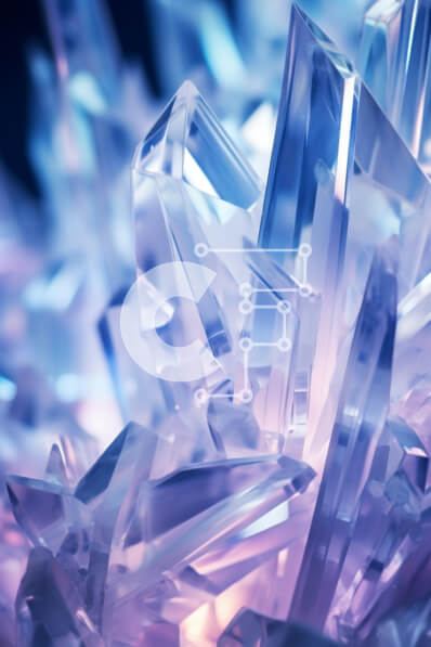 Intra Συλλεκτικό Ξύλινο Παζλ Plywood  4mm - Κοντινό πλάνο διάφορων κρυστάλλων και κομματιών γυαλιού Σε Ξύλινο Κουτί - Διαστάσεις Puzzle: 10x10 cm – 25 κομμάτια