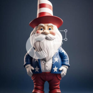 Intra Συλλεκτικό Ξύλινο Παζλ Plywood  4mm - Ειδώλιο του θείου Άγιου Βασίλη σε κόκκινο, λευκό και μπλε Σε Ξύλινο Κουτί - Διαστάσεις: 10x10 cm – 25 κομμάτια