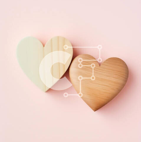 Intra Συλλεκτικό Ξύλινο Παζλ Plywood 4mm - Ξύλινα κουτιά σε σχήμα καρδιάς σε ροζ φόντο Σε Ξύλινο Κουτί - Διαστάσεις Puzzle: 10x10 cm – 25 κομμάτια - Image 1