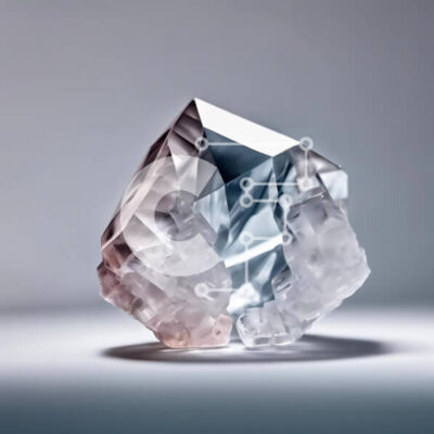 Intra Συλλεκτικό Ξύλινο Παζλ Plywood 4mm - Ορθογώνιο κρύσταλλο σε λευκό φόντο Σε Ξύλινο Κουτί - Διαστάσεις: 10x10 cm – 25 κομμάτια - Image 1