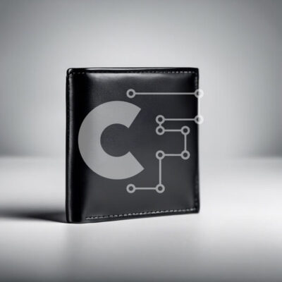 Intra Συλλεκτικό Ξύλινο Παζλ Plywood  4mm - Μαύρο δερμάτινο πορτοφόλι σε γκρι επιφάνεια Σε Ξύλινο Κουτί - Διαστάσεις: 10x10 cm – 25 κομμάτια - Image 1