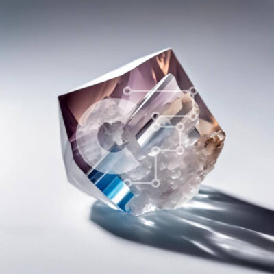 Intra Συλλεκτικό Ξύλινο Παζλ Plywood  4mm - Πολύχρωμο Γυάλινο Οκτάγωνο Γλυπτό Σε Ξύλινο Κουτί - Διαστάσεις Puzzle: 10x10 cm – 25 κομμάτια - Image 1