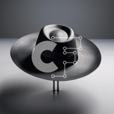 Intra Συλλεκτικό Ξύλινο Παζλ Plywood  4mm - Vintage μαύρο καπέλο σε ακρυλική βάση Σε Ξύλινο Κουτί - Διαστάσεις: 10x10 cm – 25 κομμάτια - Image 1