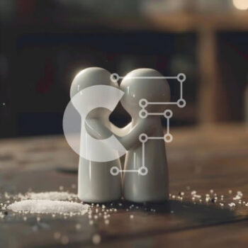 Intra Συλλεκτικό Ξύλινο Παζλ Plywood  4mm - Αγκαλιάζοντας σέικερ για αλάτι και πιπέρι σε ένα τραπέζι Σε Ξύλινο Κουτί - Διαστάσεις: 10x10 cm – 25 κομμάτια - Image 1