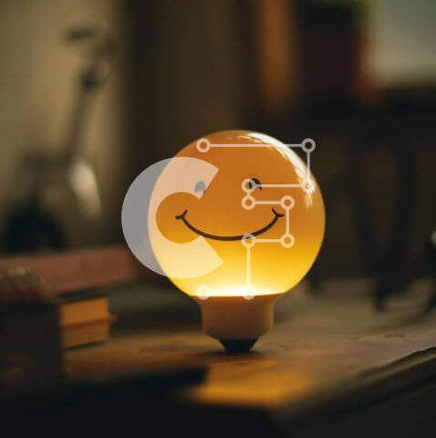 Intra Συλλεκτικό Ξύλινο Παζλ Plywood  4mm - Λαμπτήρας χαμογελαστός στη βιβλιοθήκη Σε Ξύλινο Κουτί - Διαστάσεις: 10x10 cm – 25 κομμάτια - Image 1