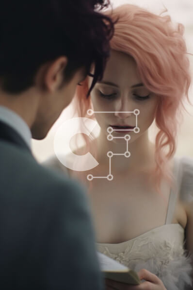 Intra Συλλεκτικό Ξύλινο Παζλ Plywood  4mm - Ζευγάρι που κρατά ανοιχτό βιβλίο και κοιτάζει ο ένας τον άλλον Σε Ξύλινο Κουτί - Διαστάσεις Puzzle: 10x10 cm – 25 κομμάτια