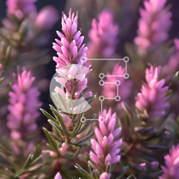 Intra Συλλεκτικό Ξύλινο Παζλ Plywood  4mm - Κοντινό πλάνο ροζ λουλουδιών Σε Ξύλινο Κουτί - Διαστάσεις: 10x10 cm – 25 κομμάτια