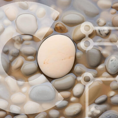 Intra Συλλεκτικό Ξύλινο Παζλ Plywood 4mm - Λευκή πέτρα στο νερό με βράχους και βότσαλα Σε Ξύλινο Κουτί - Διαστάσεις: 10x10 cm – 25 κομμάτια - Image 1