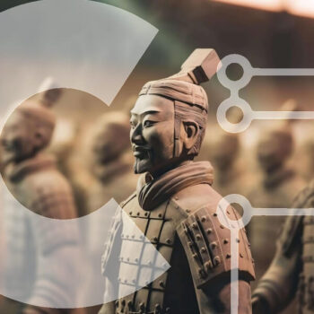 Intra Συλλεκτικό Ξύλινο Παζλ Plywood  4mm - Επίδειξη αγαλμάτων πολεμιστή από τερακότα Σε Ξύλινο Κουτί - Διαστάσεις Puzzle: 10x10 cm – 25 κομμάτια - Image 1