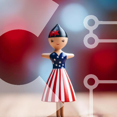 Intra Συλλεκτικό Ξύλινο Παζλ Plywood 4mm - Πατριωτική ξύλινη κούκλα για τις εθνικές γιορτές Σε Ξύλινο Κουτί - Διαστάσεις: 10x10 cm – 25 κομμάτια - Image 1