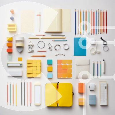 Intra Συλλεκτικό Ξύλινο Παζλ Plywood 4mm - Τακτοποίηση ειδών γραφικής ύλης Σε Ξύλινο Κουτί - Διαστάσεις: 10x10 cm – 25 κομμάτια - Image 1