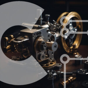 Intra Συλλεκτικό Ξύλινο Παζλ Plywood  4mm - Vintage μεταλλικά εργαλεία και ρολόι Σε Ξύλινο Κουτί - Διαστάσεις Puzzle: 10x10 cm – 25 κομμάτια