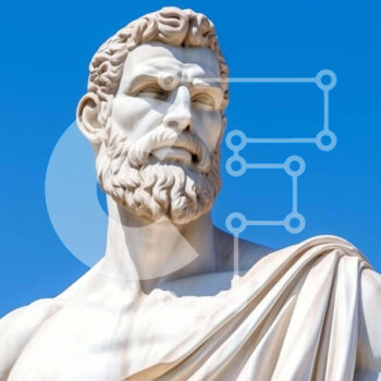 Intra Συλλεκτικό Ξύλινο Παζλ Plywood  4mm - Αρχαίο άγαλμα γενειοφόρου άνδρα Σε Ξύλινο Κουτί - Διαστάσεις Puzzle: 10x10 cm – 25 κομμάτια - Image 1