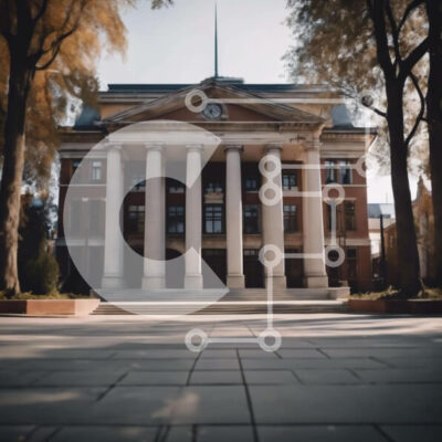 Intra Συλλεκτικό Ξύλινο Παζλ Plywood  4mm - Μεγαλοπρεπές κτίριο με στήλες και ρολόι Σε Ξύλινο Κουτί - Διαστάσεις Puzzle: 10x10 cm – 25 κομμάτια - Image 1