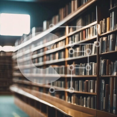 Intra Συλλεκτικό Ξύλινο Παζλ Plywood  4mm - Εσωτερικό της βιβλιοθήκης με ράφια και φυσικό φως Σε Ξύλινο Κουτί - Διαστάσεις Puzzle: 10x10 cm – 25 κομμάτια - Image 1