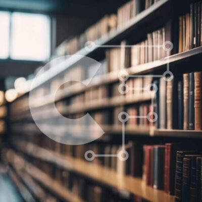 Intra Συλλεκτικό Ξύλινο Παζλ Plywood 4mm - Άδεια βιβλιοθήκη με σειρές βιβλίων Σε Ξύλινο Κουτί - Διαστάσεις Puzzle: 10x10 cm – 25 κομμάτια - Image 1