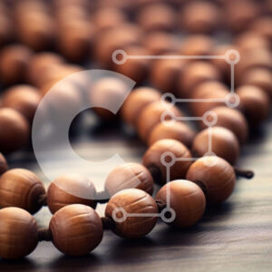 Intra Συλλεκτικό Ξύλινο Παζλ Plywood  4mm - Τακτοποιημένες Ξύλινες Χάντρες Σε Ξύλινο Κουτί - Διαστάσεις Puzzle: 10x10 cm – 25 κομμάτια