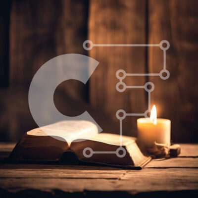 Intra Συλλεκτικό Ξύλινο Παζλ Plywood  4mm - Ανοίξτε το βιβλίο και αναμμένο κερί για διαλογισμό ή προσευχή Σε Ξύλινο Κουτί - Διαστάσεις Puzzle: 10x10 cm – 25 κομμάτια - Image 1